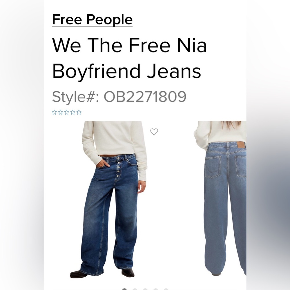 We The Free Nia Boyfriend Jeans in medium blue wash